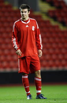 Fotboll, Liverpool junior,  Alex Kacaniklic, Liverpool