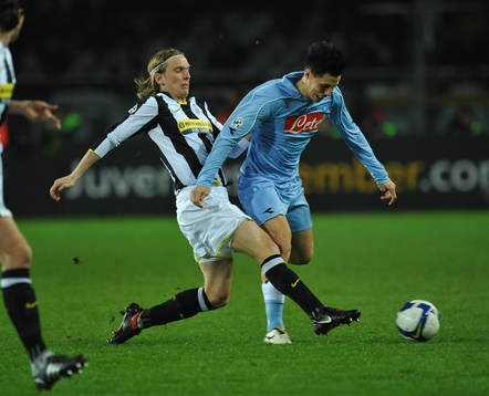 POULSEN, Juventus och HAMSIK, Napoli
