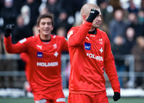 Christopher Telo och Daniel Damberg, Norrköping, jubel