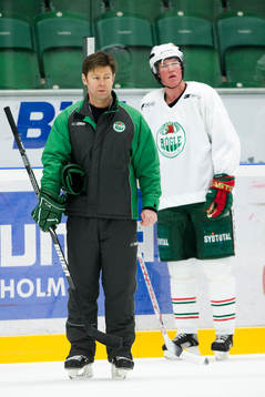 Gunnar Persson, tränare och Kenny Jönsson