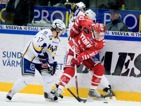 Robin Jonsson, Timrå och Andreas Falk, HV71