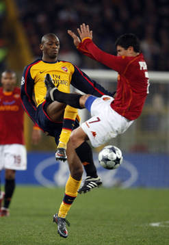 Abou Diaby, Arsenal och David Pizarro, Roma