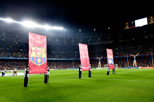 Camp Nou innan matchen