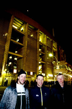 Mattias Bjärsmyr, Stefan Sleakovic, Erik Lund utanför
