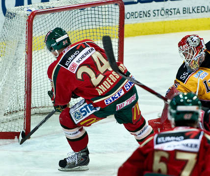 Niklas Andersson, Frölunda, i stolpen