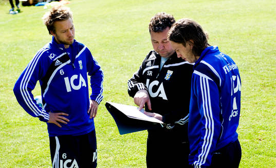 Adam Johansson, Stefan Rehn, tränare, Gustav Svensson, IFK