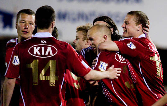Ragnar Sigurdsson, IFK Göteborg, kramas om, jubel