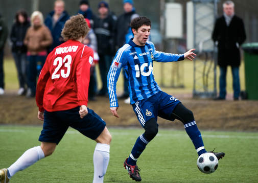 Bläddra bland fler bilder av Fotboll, träningsmatch, Djurgården - Inter Åbo