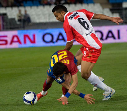 Iriney, Almeria och Dani Alves, Barcelona