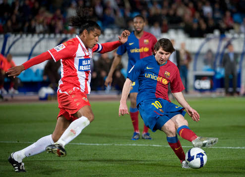 Acasiete, Almeria och Lionel Messi, Barcelona