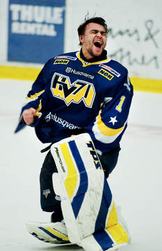 Stefan Liv, målvakt, jubel