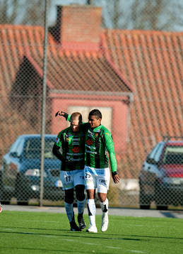 Johan Mårtensson och Wanderson Do Carmo, Gais, jubel