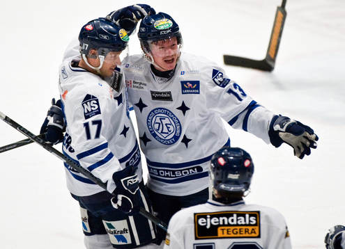 Mikael Karlberg och Morten Green, Leksand, jubel