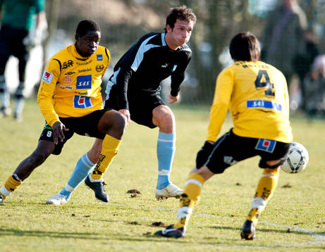 Miljan Mutavdzic, Malmö och Patrick Osiako och Daniel