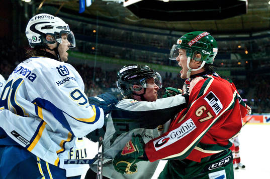 John Pohl, Frölunda. Mattias Tedenby, HV71