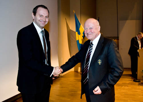 Domarnålen Guld till Jonas Eriksson, Lars-Åke Lagrell