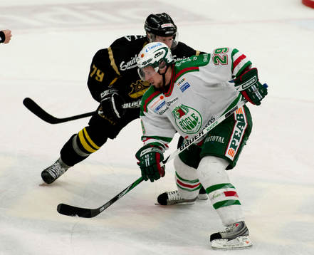 Chris Abbott, Rögle, och Henrik Eriksson, AIK