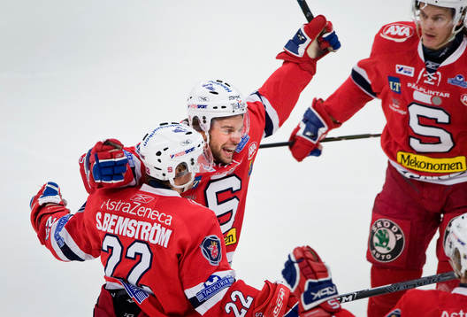 Dragan Umecevic jubel med Stefan Bemström, Södertälje