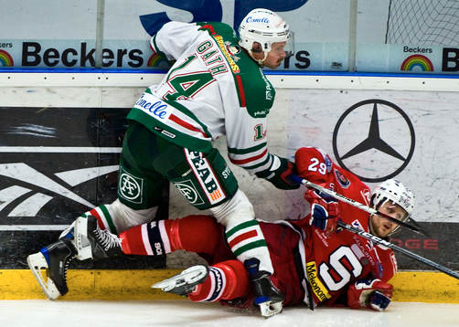 Mikael Gath, Rögle och Tomas Kollar,  Södertälje