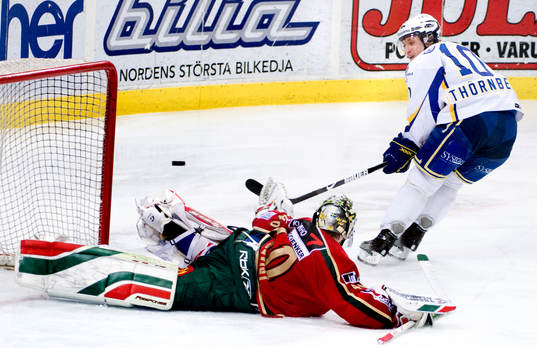 Johan Holmqvist, målvakt, Frölunda, Martin Thörnberg,