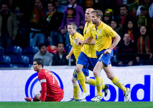 Daniel Majstorovic och Olof Mellberg, Sverige