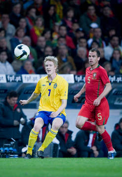 Rasmus Elm, Sverige lägger in bollen. Duda, Portugal bakom