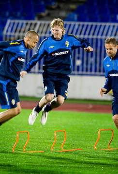 Henrik Larsson, Christian Wilhelmsson och Olof Mellberg