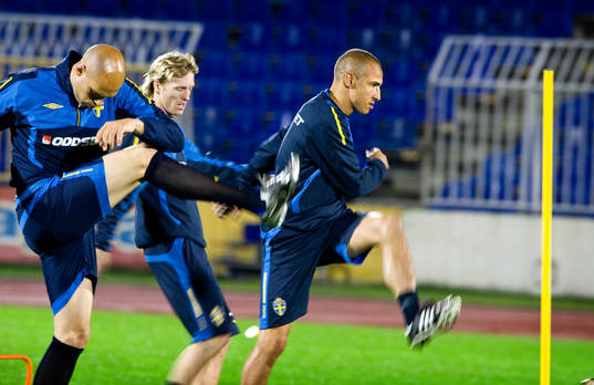 Daniel Majstorovic, Christian Wilhelmsson och Henrik Larsson
