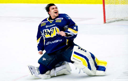 Stefan Liv, målvakt, HV71, jubel