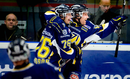 Johan Davidsson, Martin Thörnberg, HV71 jubel