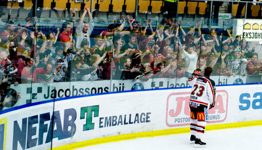 Ronnie Sundin, Frölunda avtackas av publiken