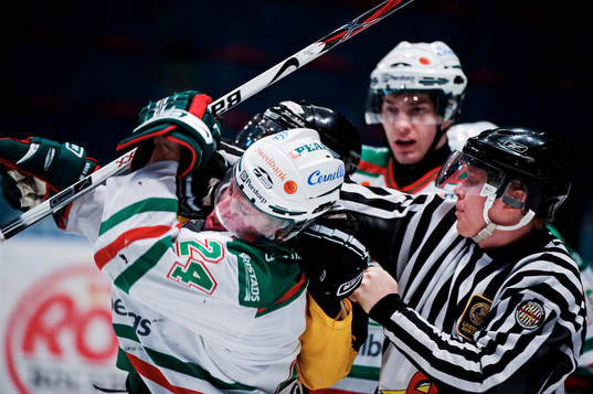 Cam Abbott, Rögle, i slagsmål