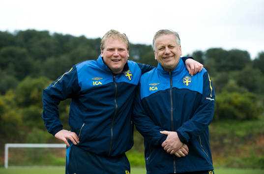 Jörgen Lennartsson och Tommy Söderberg, förbundskapten