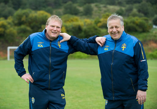 Jörgen Lennartsson och Tommy Söderberg, förbundskapten