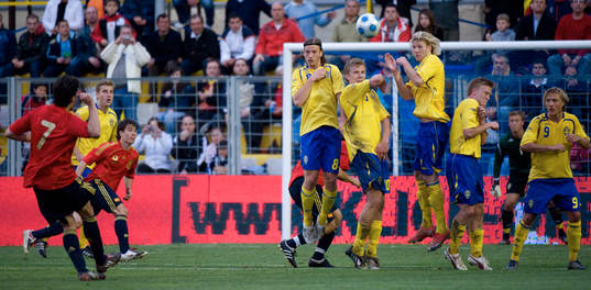 Gustaf Svensson, Pontus Wernbloom och Ola Toivonen. Mur,