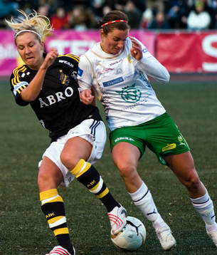 Louise Fors, AIK och Madeleine Tegström, Hammarby