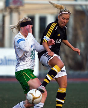 Elin Sölveskog, Hammarby och Louise Fors, AIK