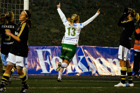 Johanna Andersson, Hammarby, jubel
