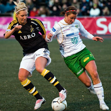 Louise Fors, AIK och Madeleine Tegström, Hammarby
