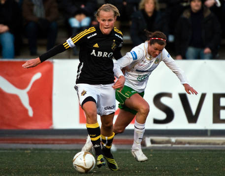 Annica Sjölund, AIK och Madeleine Tegström, Hammarby
