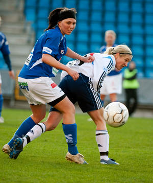 Victoria Svensson, Djurgården och Caroline Pettersson,