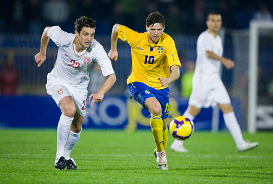 Zdravko Kuzmanovic, Serbien och Marcus Berg, Sverige