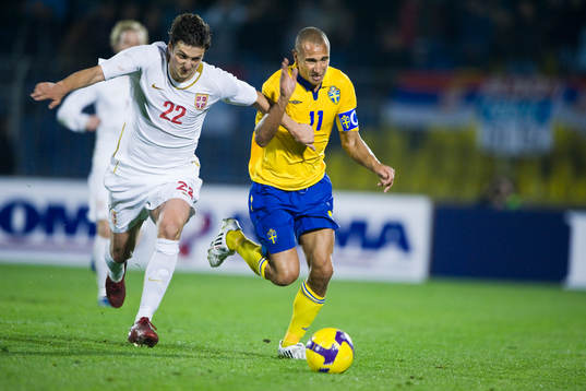 Zdravko Kuzmanovic, Serbien och Henrik Larsson, Sverige