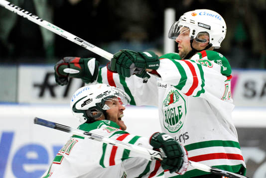 Sebastian Karlsson och Daniel Johansson, jubel