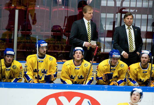 Bengt-Åke Gustafsson, förbundskapten Sverige och Mats