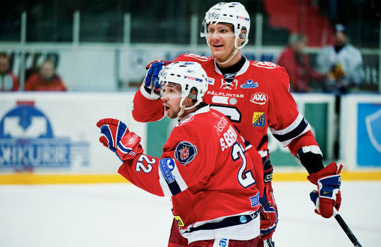 Stefan Bemström och Kristian Kudroc, Södertälje, jubel