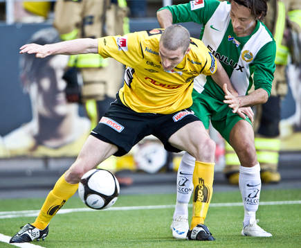 James Keene, Elfsborg är trängd av Louay Chanko, Hammarby
