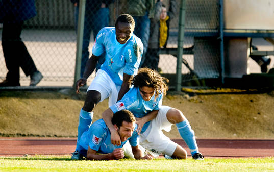 Edward Ofere, Miljan Mutavdzic, Jimmy Durmaz, Malmö FF,