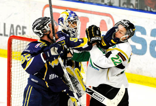 Laine Teemu, HV71, Per Åslund, Färjestad. Bråk, slagsmål