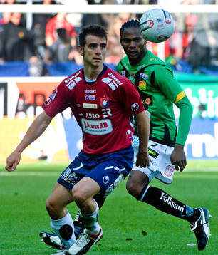Björn Anklev, Örgryte. Richard Ekunde, Gais